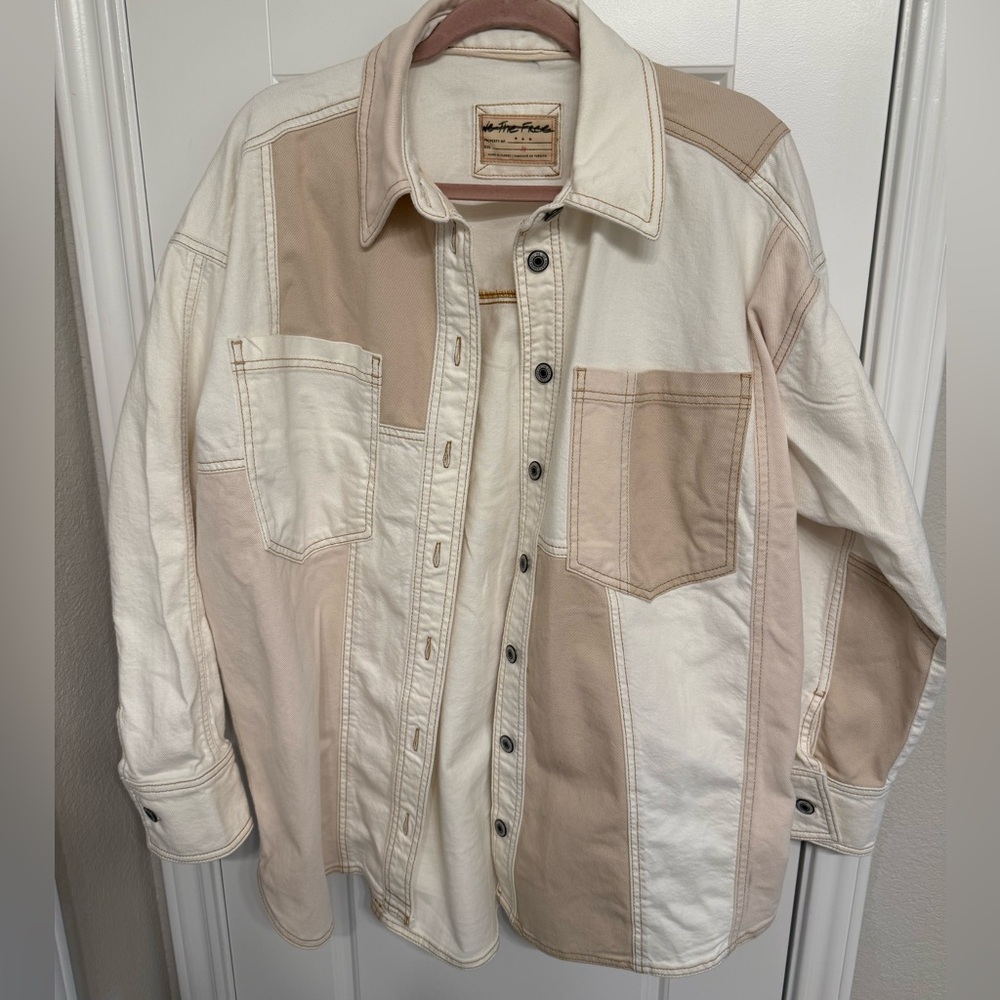 We the Free Two-Tone Button-Up Shirt